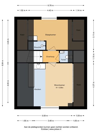 Floorplan - Groen van Prinsterersingel 53, 3752 DD Bunschoten-Spakenburg